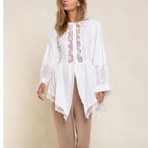 Pol Cotton Lace Long Sleeve